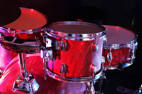 Drum set on a stage — Stock Photo, Image