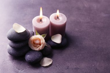 çakıl taşları ile aroma mumlar