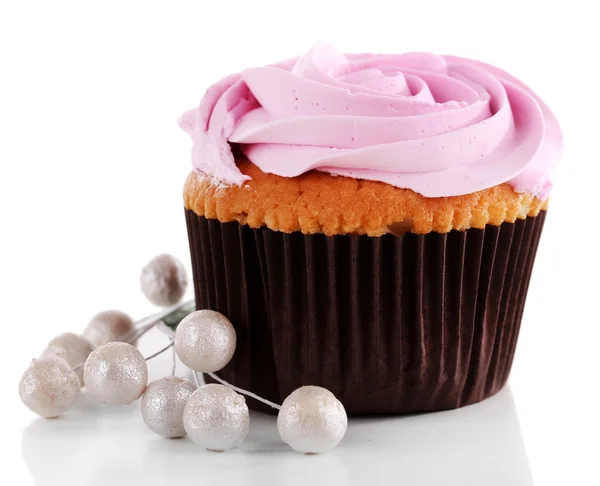 Decorato gustoso cupcake — Foto Stock