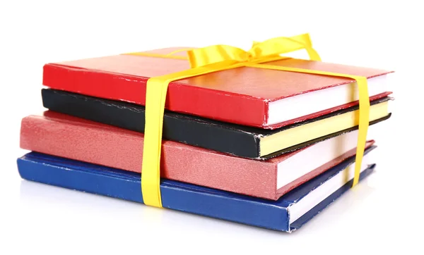 Stack of books with ribbon — Stock Photo, Image