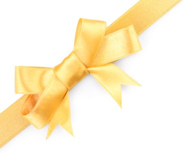 Saten şeftali şerit yay