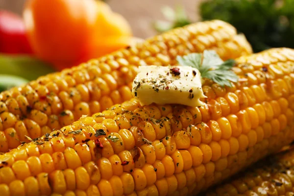 Chutné grilované kukuřice — Stock fotografie