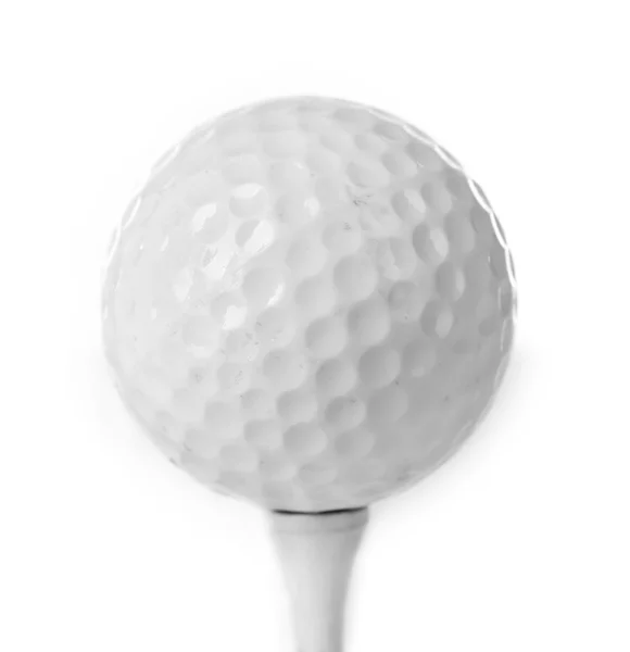 Golf ball on tee — Stock Photo, Image