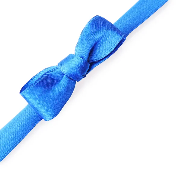 暗い青のリボンの弓 — ストック写真