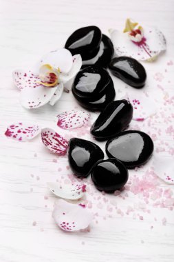 Orkide ve zen taşlar