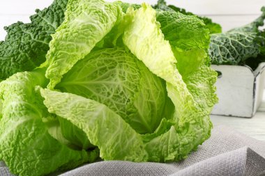 Savoy lahana ahşap tablo