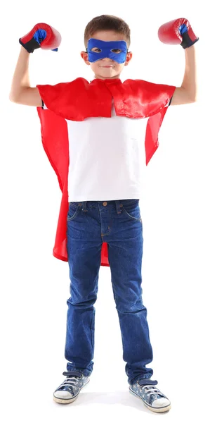 Niño vestido como superhéroe — Foto de Stock