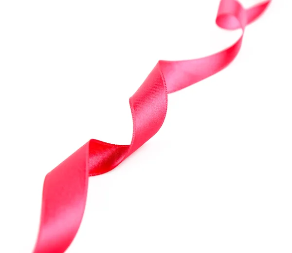 Pink curly ribbon — Stock Photo, Image