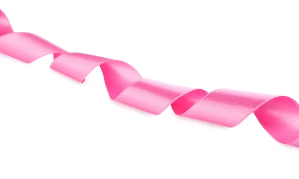 Pink curly ribbon — Stock Photo, Image