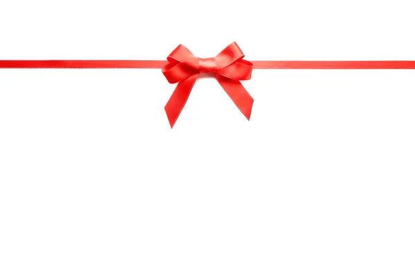 Shiny red bow — Stock Photo, Image