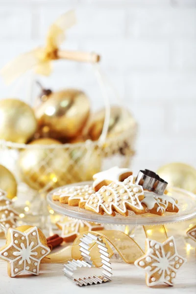 Beautiful cookies with Christmas decor — Stock Photo, Image