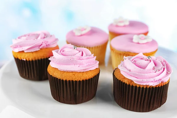 Decorated Tasty cupcakes — Stock Photo, Image