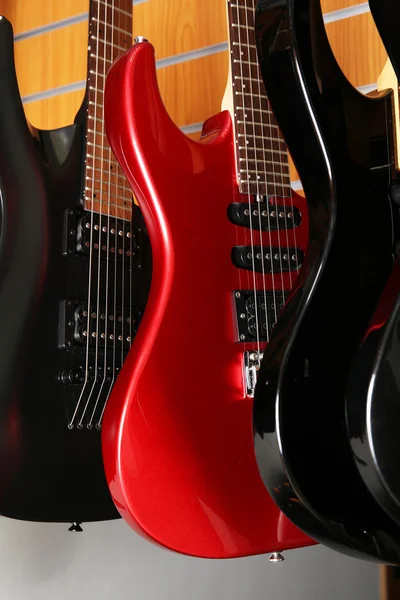 Müzik Mağazasında Gitarlar — Stok fotoğraf