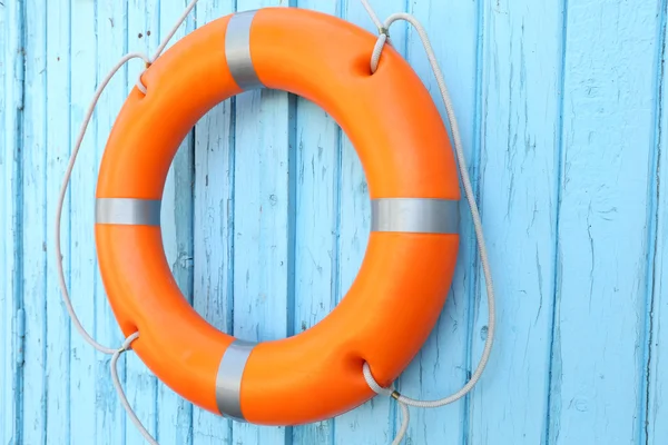 Orange life buoy — Stock Photo, Image