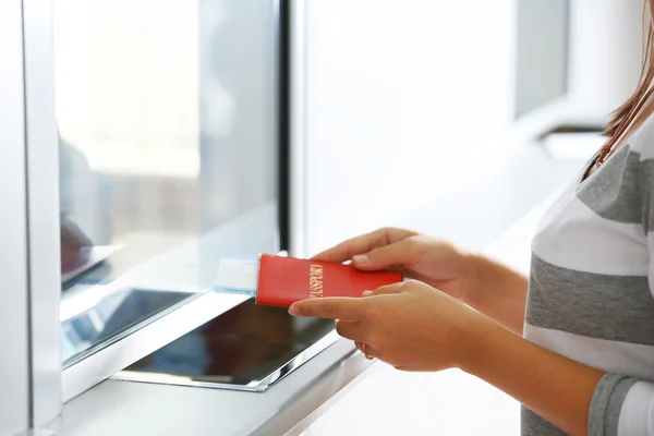 Airport Check-In Counters — Stock Photo, Image