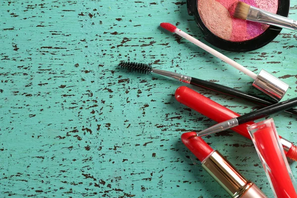 Make up set on table — Stock Photo, Image