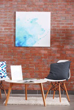 Modern oturma odası.