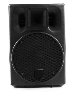 Beyaz arka plan üzerinde izole büyük hoparlör