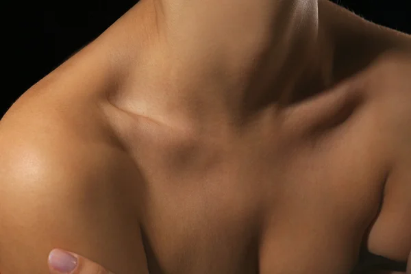 View on woman\'s neck