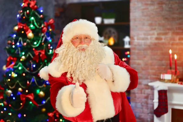 Weihnachtsmann mit Tasche — Stockfoto