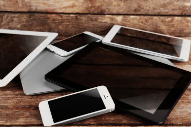 Ahşap arka plan gadget'lar