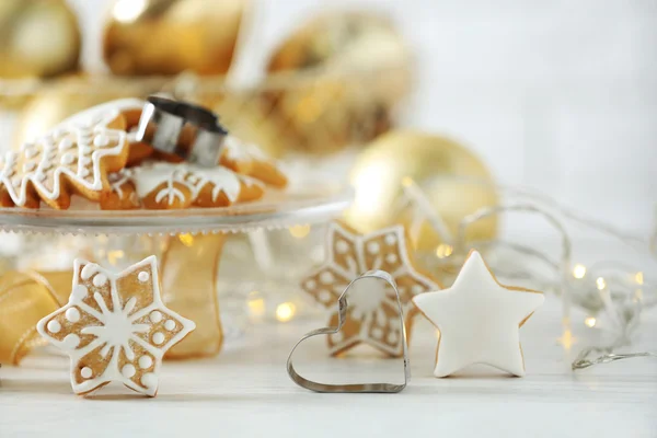 Beautiful cookies with Christmas decor — Stock Photo, Image