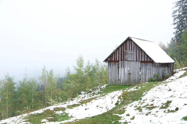 Starý dům v Karpatských horách — Stock fotografie