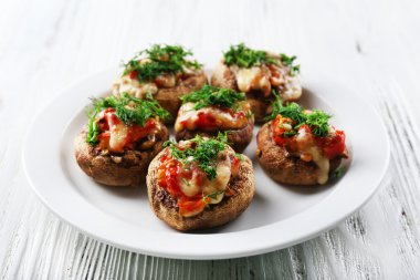 lezzetli mantar dolması