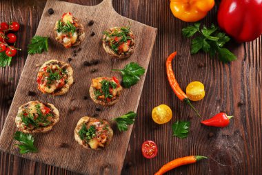 lezzetli mantar dolması