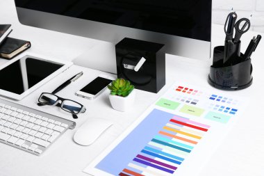 Çalışma place Designer, yakın çekim