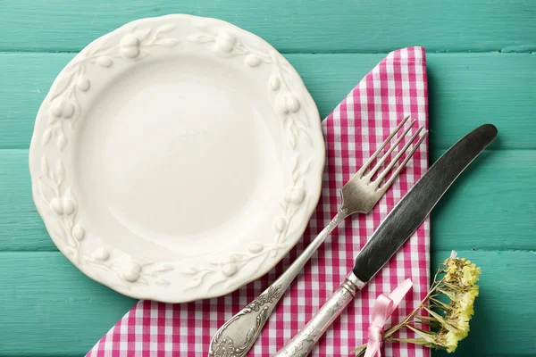 Configuração da mesa de verão — Fotografia de Stock