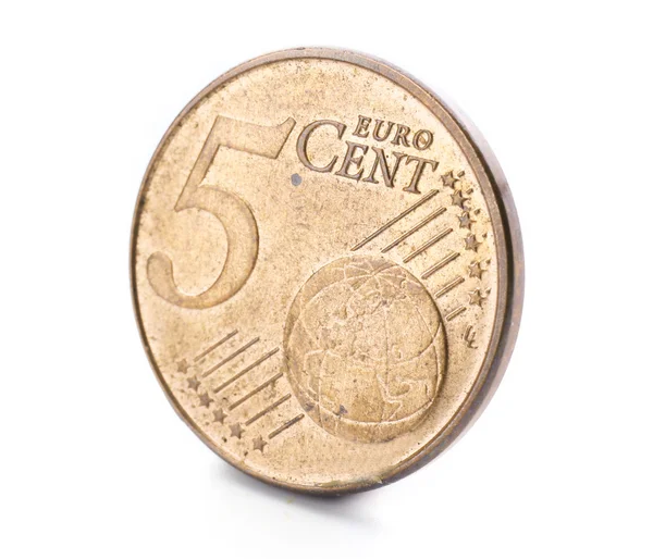 Moneda de cinco centavos aislada sobre fondo blanco —  Fotos de Stock