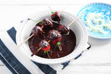 Lezzetli çikolata çilek