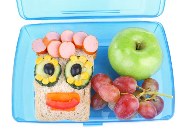 Kreatywne kanapki z owocami — Zdjęcie stockowe