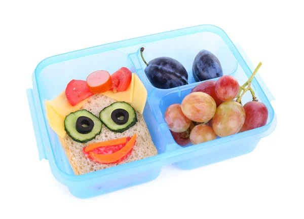 Kreativní sendvič s ovocem — Stock fotografie