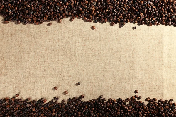 Quadro de grãos de café torrados — Fotografia de Stock