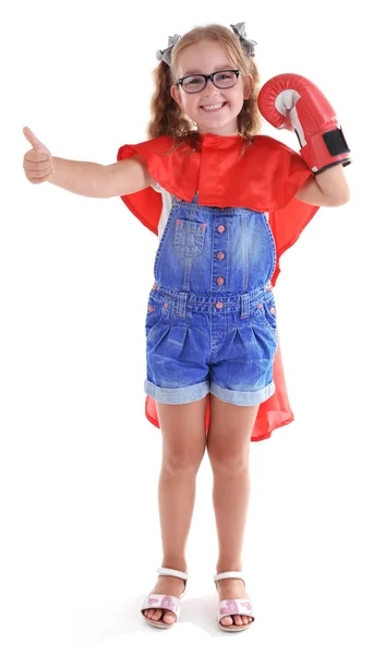 Fancy superhero girl — Stock Photo, Image