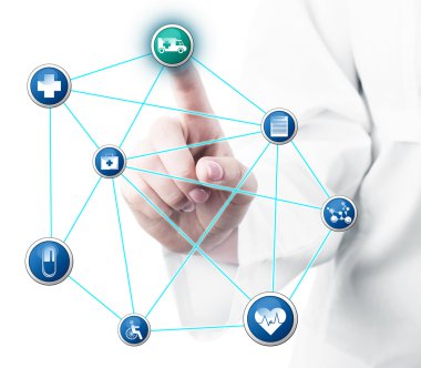 Doktor el ile n tıbbi kutsal kişilerin resmi