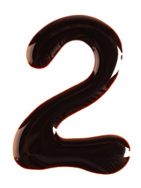 Çizilmiş çikolata şekil iki silüeti