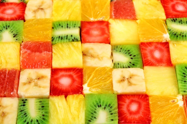Frutos cortados fundo — Fotografia de Stock