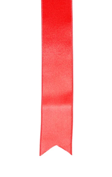 Red silk ribbon — Stock Photo, Image