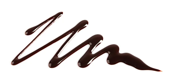 绘制的巧克力之字形的轮廓 — 图库照片