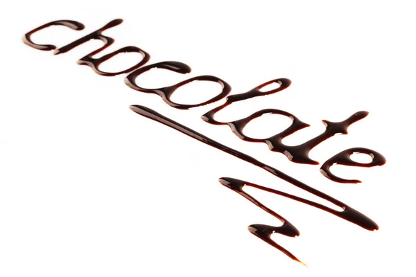 Yazılı kelime "çikolata" — Stok fotoğraf