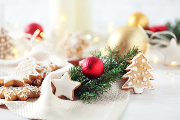 Biscuits avec décor de Noël — Photo
