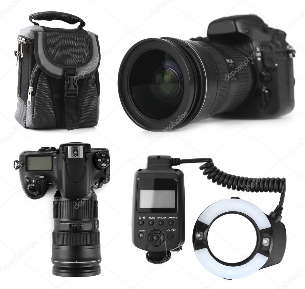 Photographic equipment isolated 