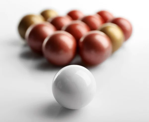 Bolas isoladas em branco — Fotografia de Stock