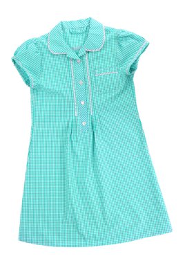 güzel bir elbise üzerine beyaz izole