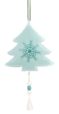 Noel köknar ağacı üzerinde beyaz izole