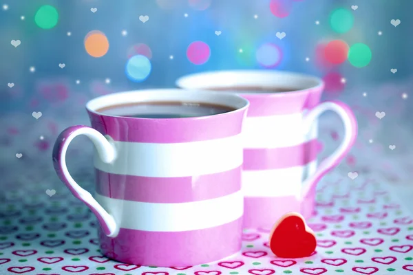 Two cups on table — Stock Photo, Image