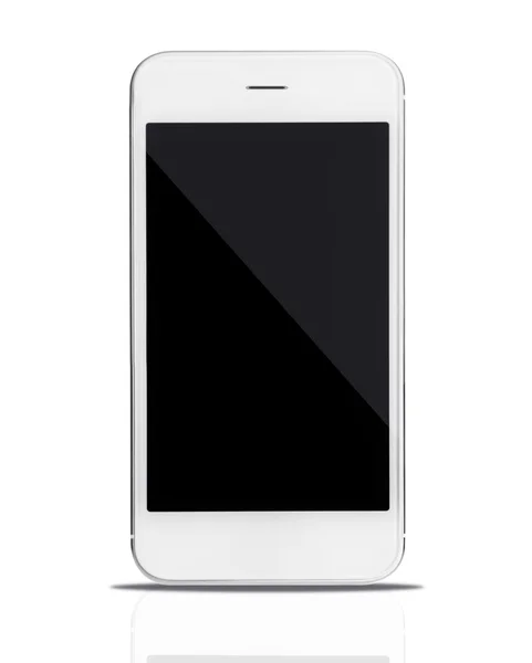 Smart telefon på hvid - Stock-foto